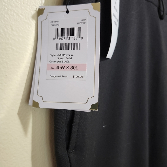 NWT Haggar premium stretch suit separate pants black classic fit size 40‎ - Picture 6 of 14